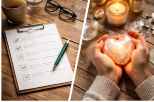 تصویر مفهومی از دوراهی تصمیم‌گیری و شکاف «درست» و «واقعی» | RareImpactGlobal